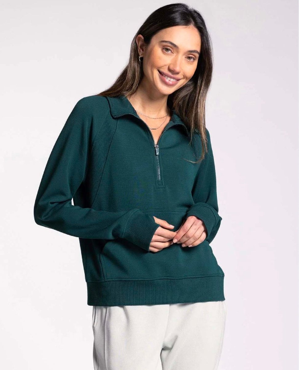 Half Zip Hoodie Evergreen - clearpathherbicide