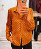 Hallie Blouse Golden Polka Dot - clearpathherbicide