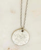 Hammered Coin Necklace Silver - clearpathherbicide