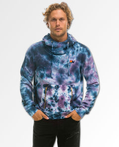 Hand Dyed Ninja Hoodie Deep Purple Unisex - clearpathherbicide