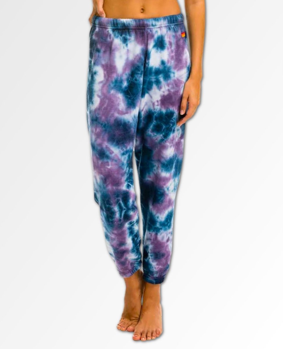 Hand Dyed Sweatpants Deep Purple Women - clearpathherbicide