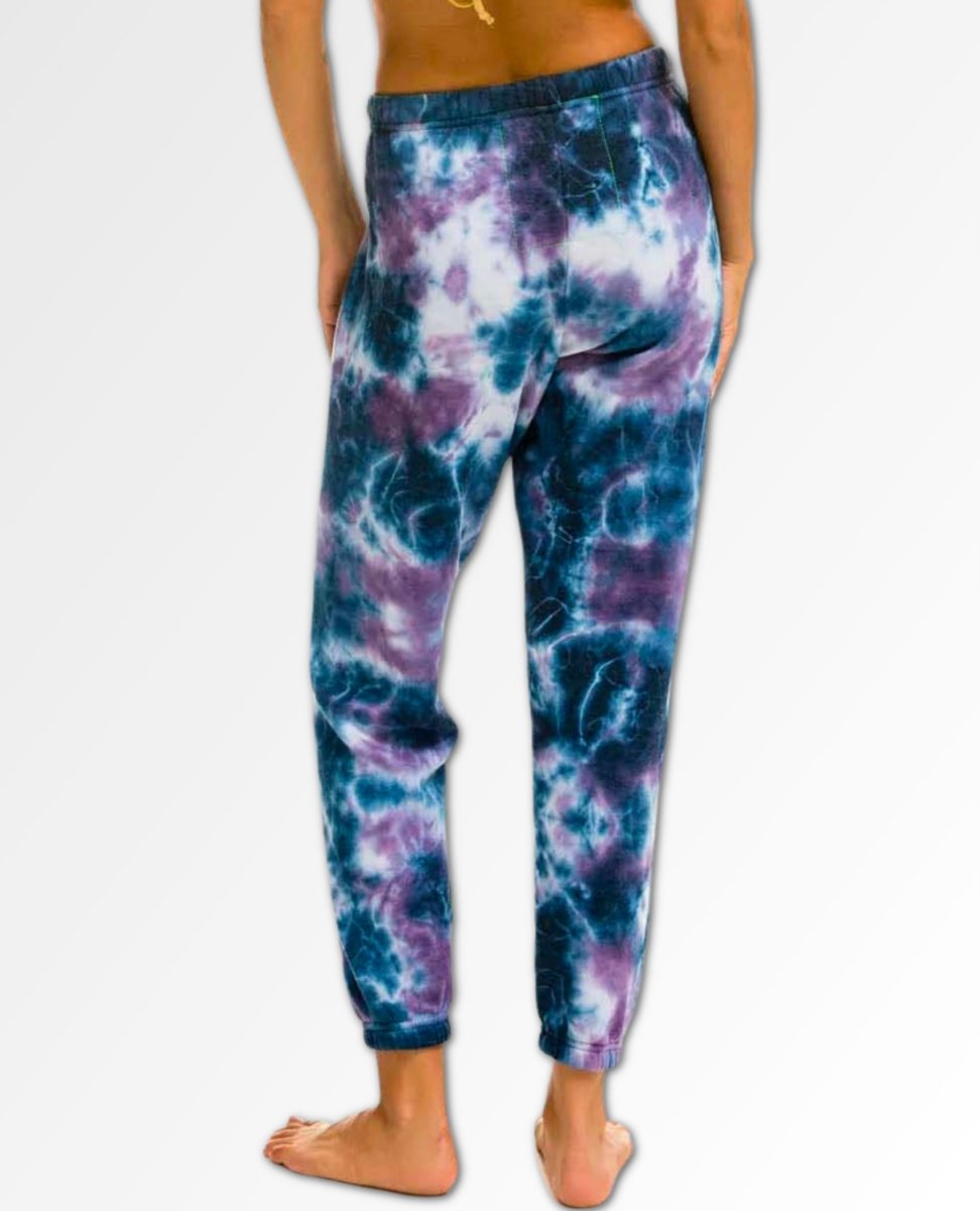 Hand Dyed Sweatpants Deep Purple Women - clearpathherbicide