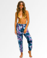 Hand Dyed Sweatpants Deep Purple Women - clearpathherbicide