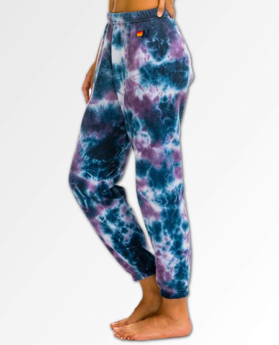 Hand Dyed Sweatpants Deep Purple Women - clearpathherbicide