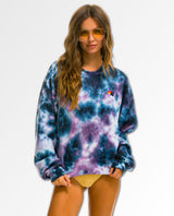 Hand Dyed Unisex Crew Deep Purple - clearpathherbicide