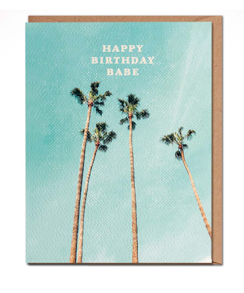 Happy Birthday Babe Card - PINK ARROWS