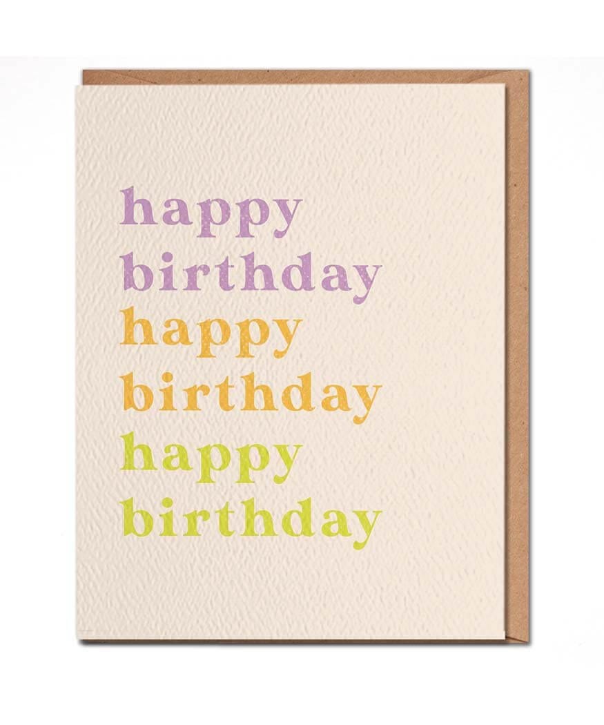 Happy Birthday Colorful Card - miamidrugpossession