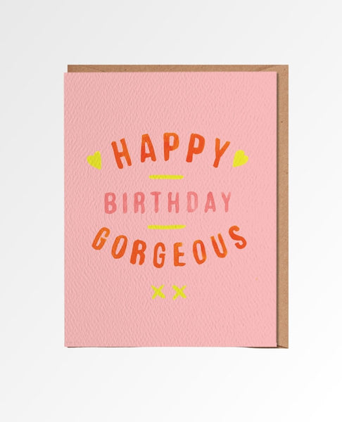 Happy Birthday Gorgeous Card - PINK ARROWS