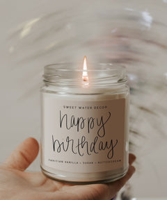 Happy Birthday Soy Candle - miamidrugpossession