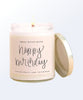 Happy Birthday Soy Candle - PINK ARROWS