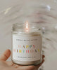 Happy Birthday Soy Candle - PINK ARROWS