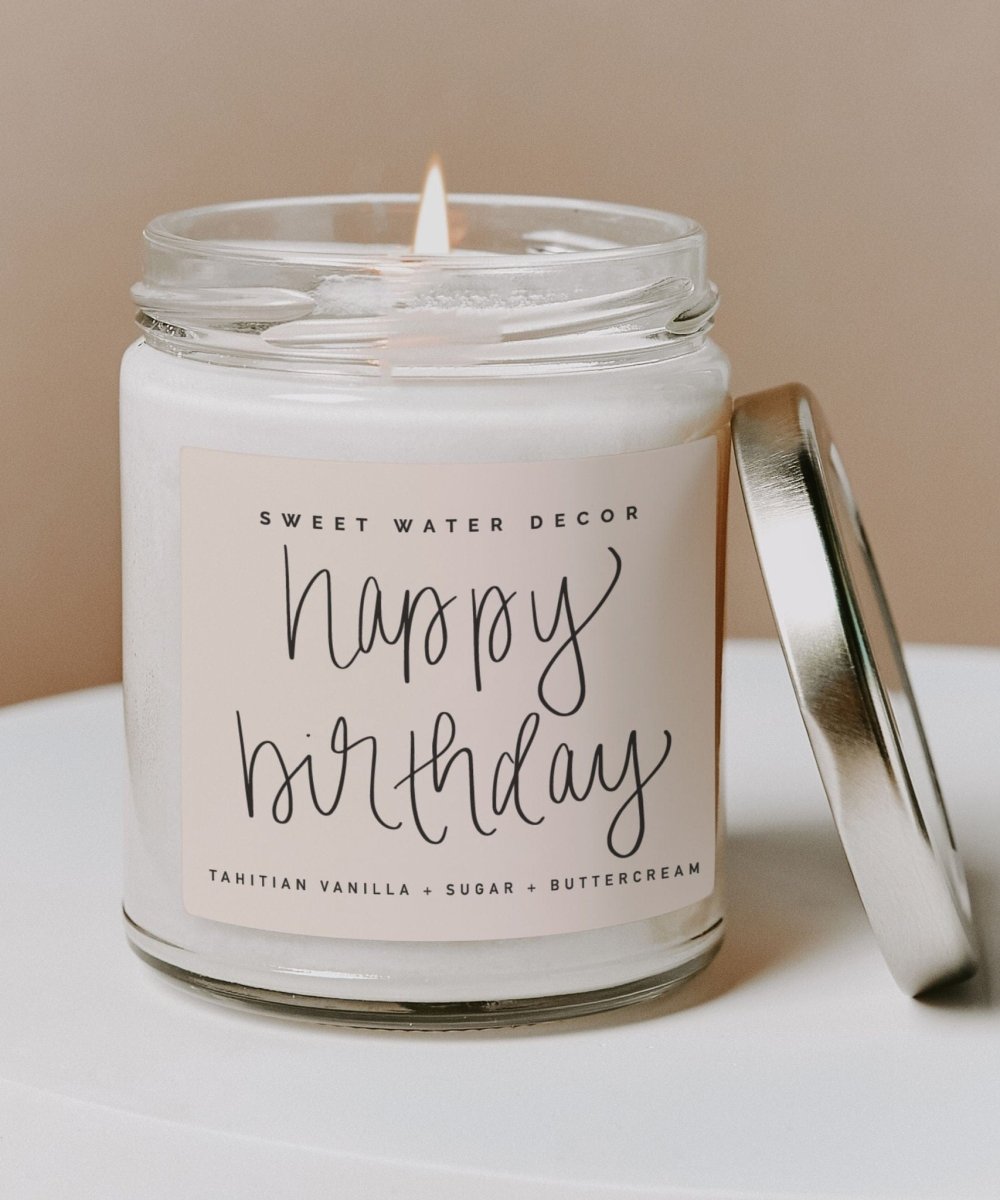 Happy Birthday Soy Candle - miamidrugpossession