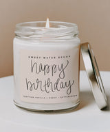 Happy Birthday Soy Candle - clearpathherbicide