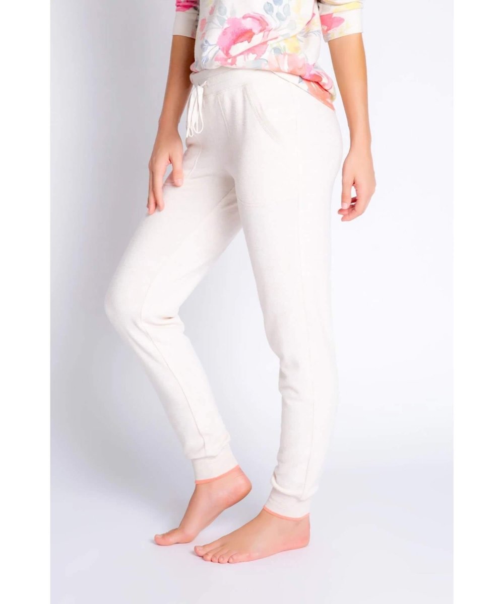 Happy Blooms Jogger Pant Oatmeal - clearpathherbicide