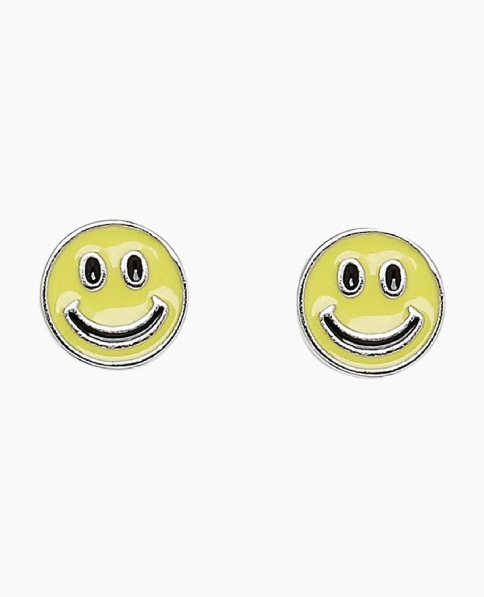 Happy Face Stud Earrings - clearpathherbicide