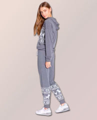 Happy Happy Joy Charcoal Hoodie - PINK ARROWS