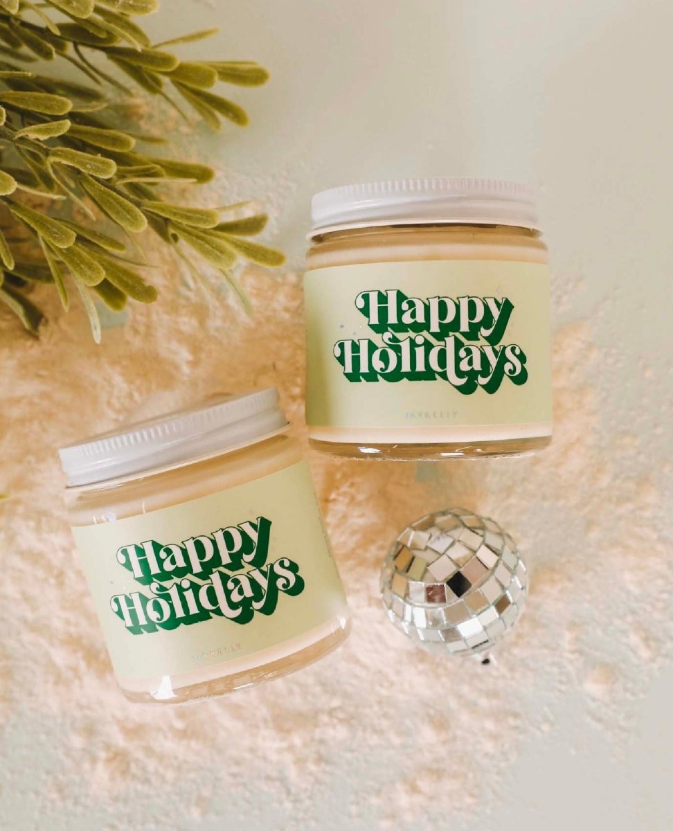 Happy Holidays Mini Candle 4 oz. - miamidrugpossession