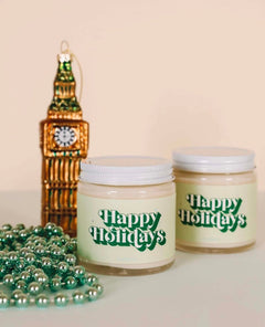 Happy Holidays Mini Candle 4 oz. - miamidrugpossession