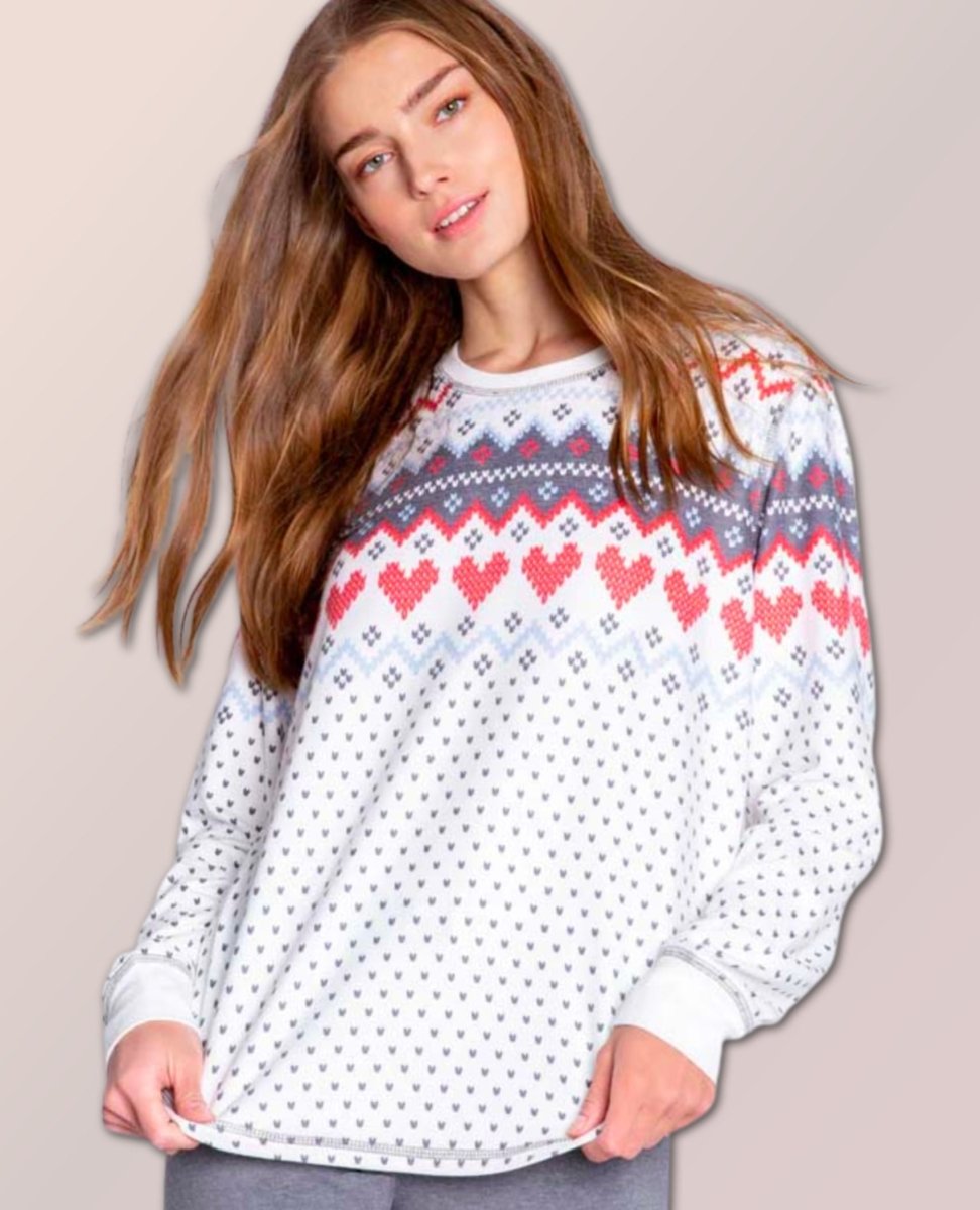 Happy Joy Ivory Long Sleeve Top - miamidrugpossession