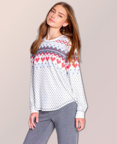 Happy Joy Ivory Long Sleeve Top - miamidrugpossession