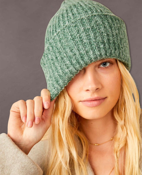 Harbor Marled Ribbed Beanie Pine - miamidrugpossession