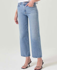 Harper Crop Denim Jeans in Hassle - PINK ARROWS