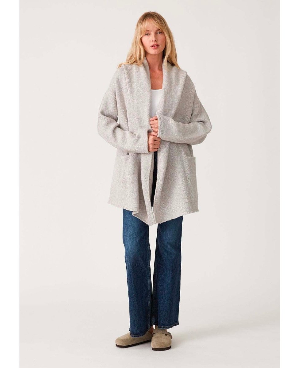 Haydon Sweater Coat Heather Grey - miamidrugpossession