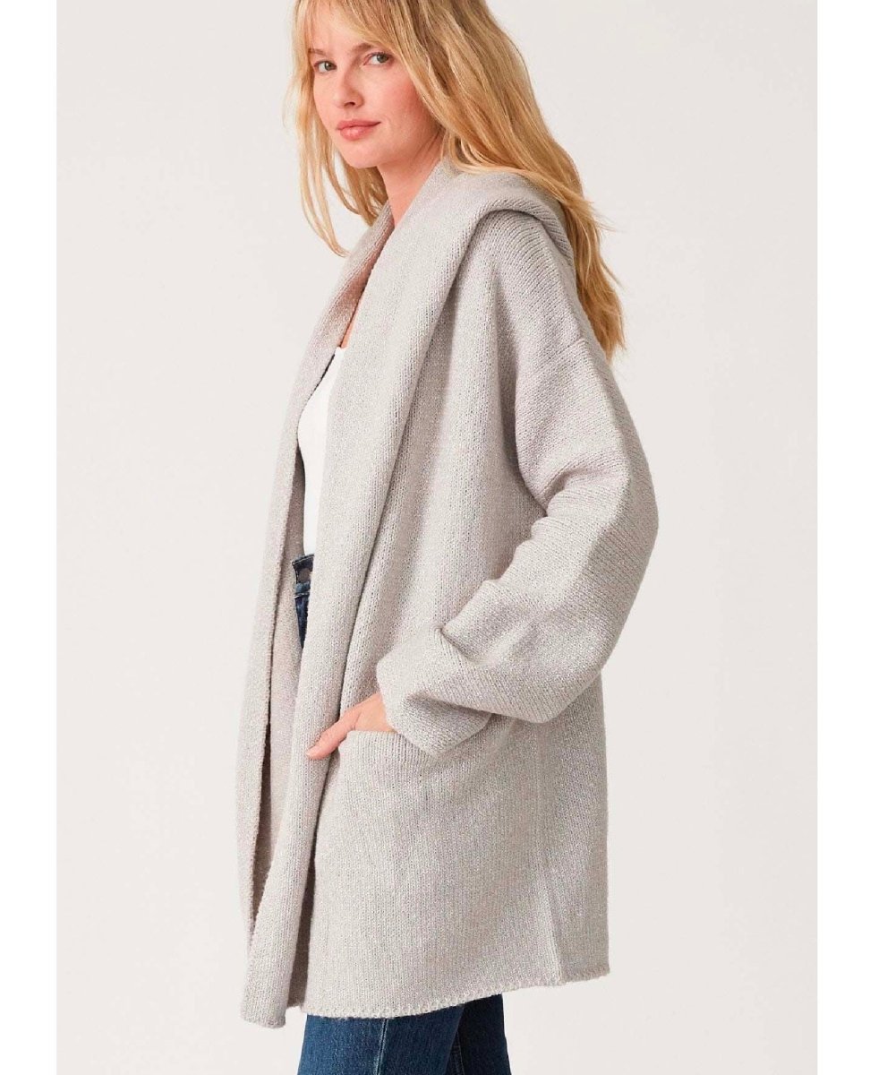 Haydon Sweater Coat Heather Grey - miamidrugpossession