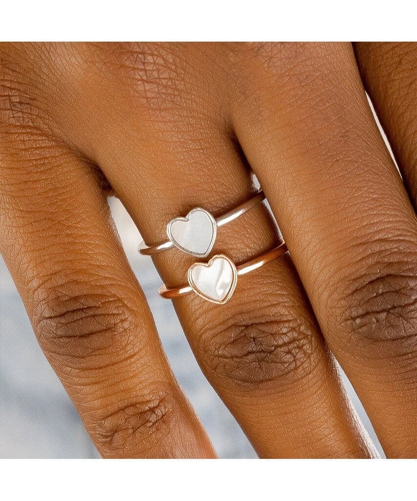 Heart of Pearl Ring Rose Gold - clearpathherbicide