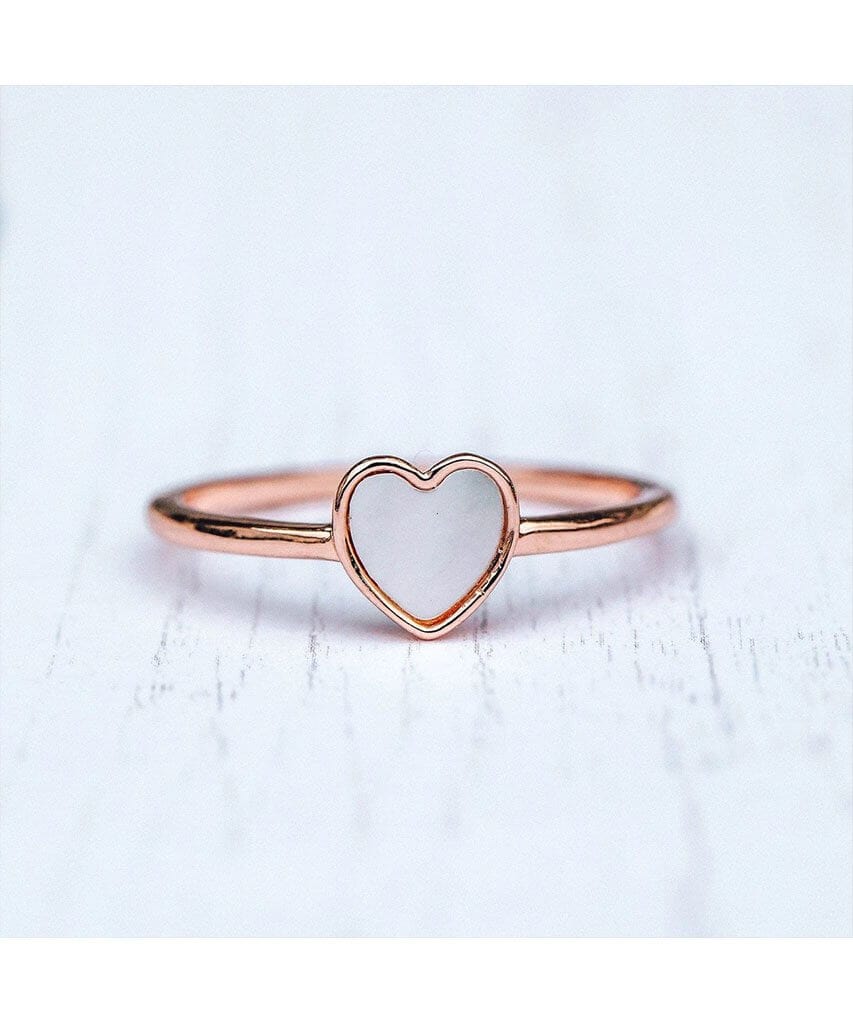 Heart of Pearl Ring Rose Gold - clearpathherbicide