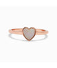 Heart of Pearl Ring Rose Gold - miamidrugpossession