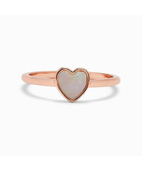 Heart of Pearl Ring Rose Gold - PINK ARROWS