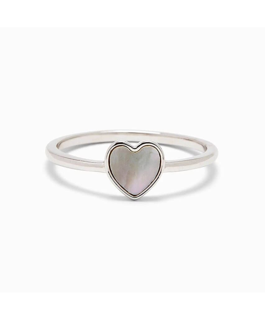 Heart of Pearl Ring Silver - PINK ARROWS