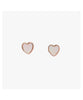 Heart of Pearl Stud Rose Gold Earrings - clearpathherbicide