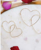 Heart Shape Hoop Earrings Small Gold - clearpathherbicide