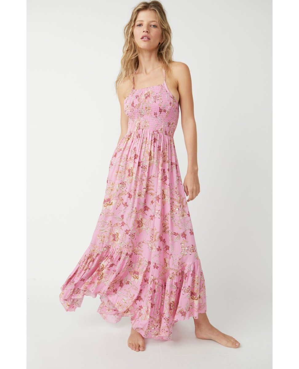 Heat Wave Printed Maxi Pink Combo - PINK ARROWS