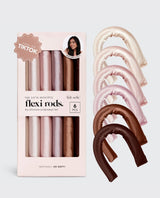 Heatless Curls Flexi Rods Satin Set 6 Pack - PINK ARROWS