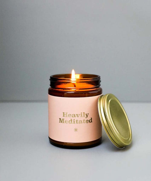 Heavily Meditated Mantra Candle - PINK ARROWS