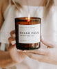 Hello Fall Soy Candle | 11 oz Amber Jar Candle - clearpathherbicide