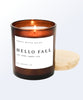 Hello Fall Soy Candle | 11 oz Amber Jar Candle - clearpathherbicide