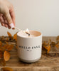 Hello Fall Soy Candle | Stoneware Candle Jar - miamidrugpossession