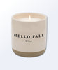 Hello Fall Soy Candle | Stoneware Candle Jar - clearpathherbicide