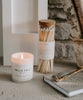 Hello Fall Soy Candle | White Jar Candle - PINK ARROWS