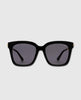 H.E.R. Bella Black With Gold Temples Grey Sunglasses - clearpathherbicide