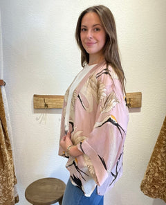 Heron Pink Short Kimono - clearpathherbicide