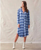 Hi - Lo Maxi Dress - Indigo Heather Plaid - clearpathherbicide