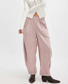 High Road Barrel Pant Blush Tint - PINK ARROWS