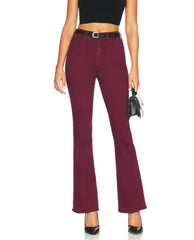 High Waisted Rider Skimp Burgundy - PINK ARROWS