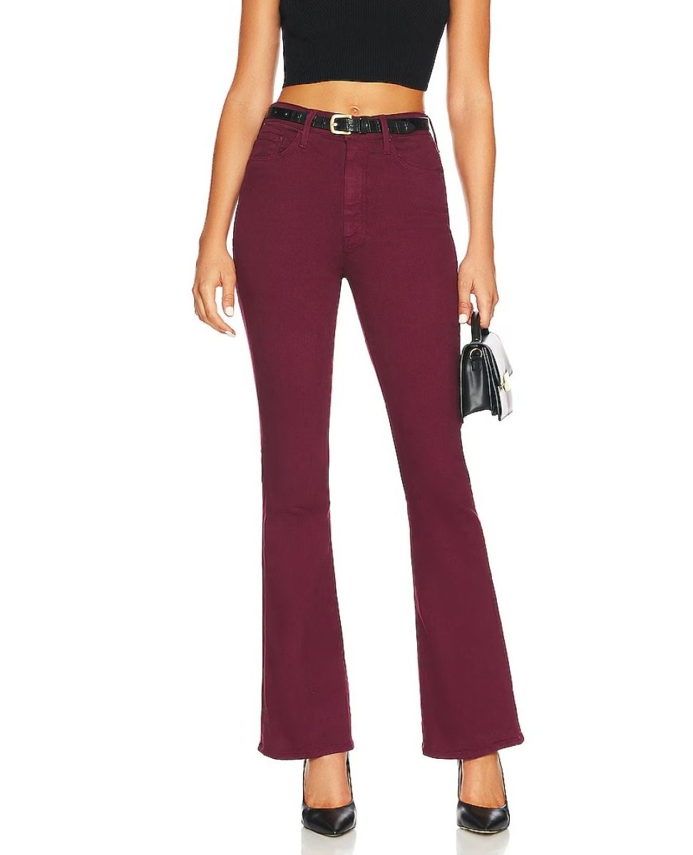 High Waisted Rider Skimp Burgundy - miamidrugpossession