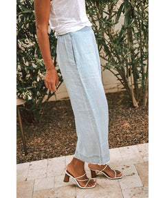 High Waisted Wide Leg Crop Seaside - clearpathherbicide